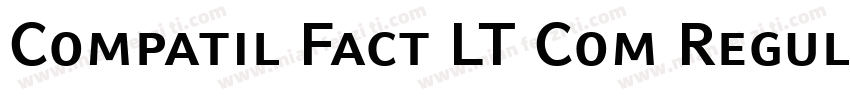 Compatil Fact LT Com Regular Small字体转换